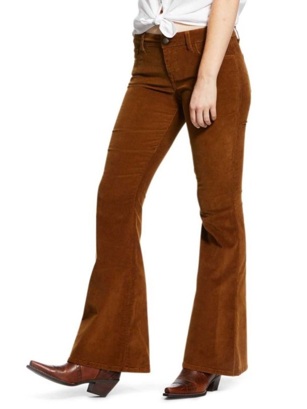 ARIAT WOMENS PERFECT RISE STRETCH CORDUROY FLARE size 24 L